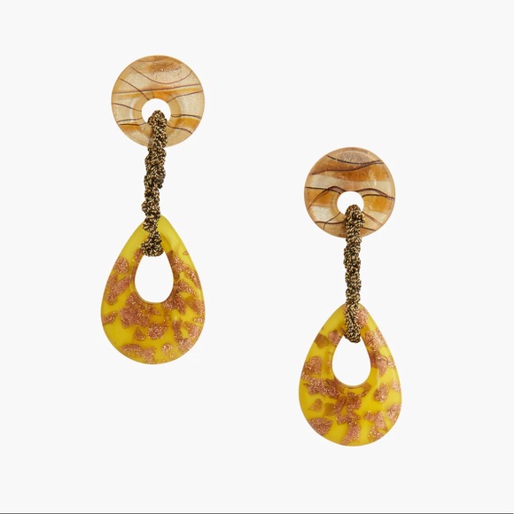 Zara Jewelry - New Zara Earrings Glass limited Edition yellow